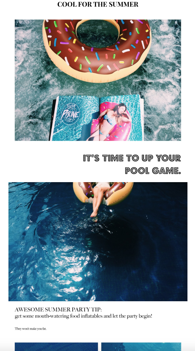 Cool For The Summer. It's time to up your pool game.