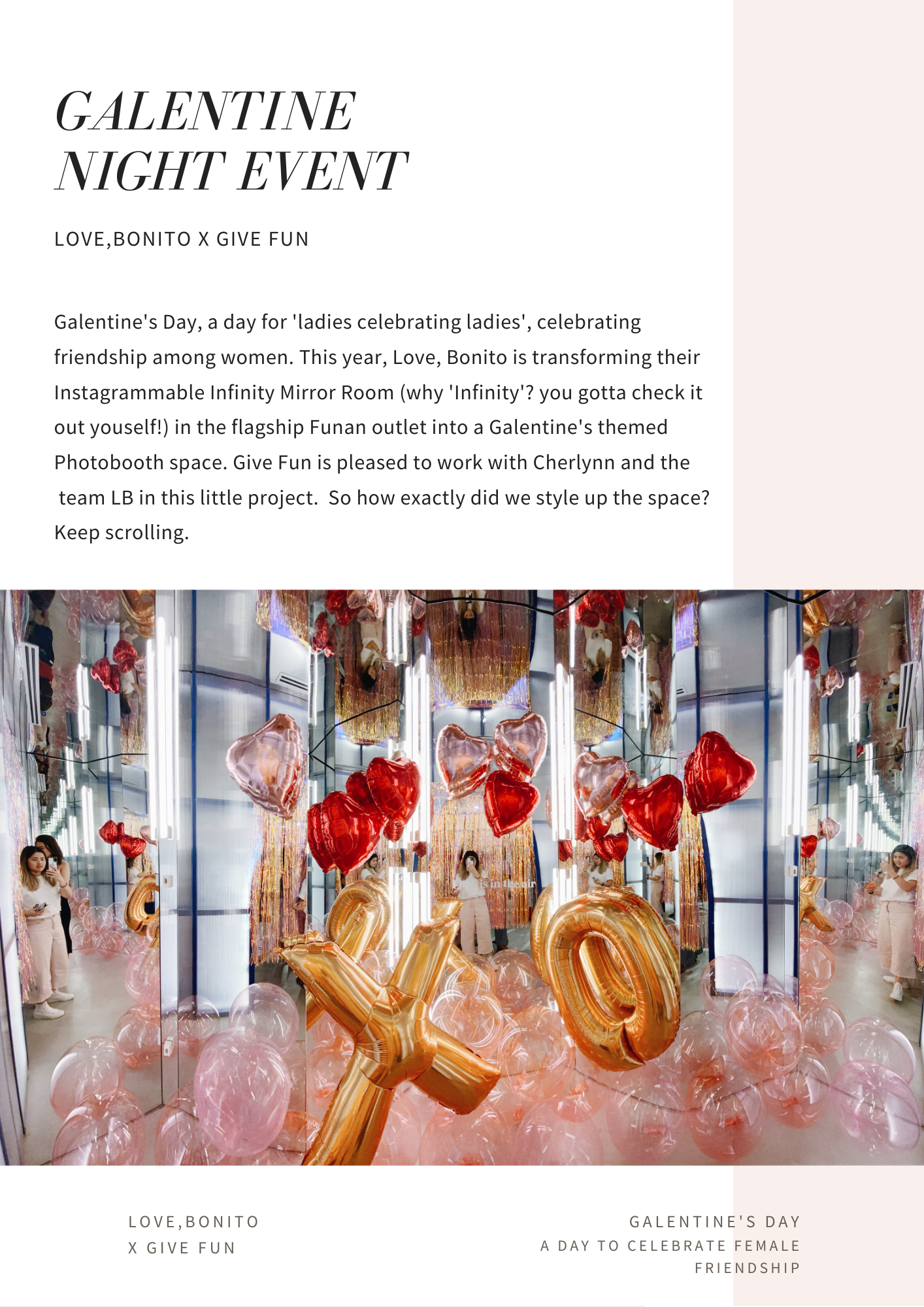 Love,Bonito X Give Fun Singapore - Galentine & Valentine 2020